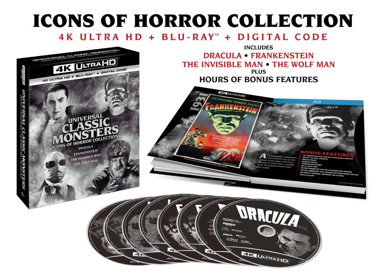 Universal Classic Monsters: Icons Of Horror Collection 4K Ultra HD Combo Pack cover (Universal Pictures Home Entertainment)