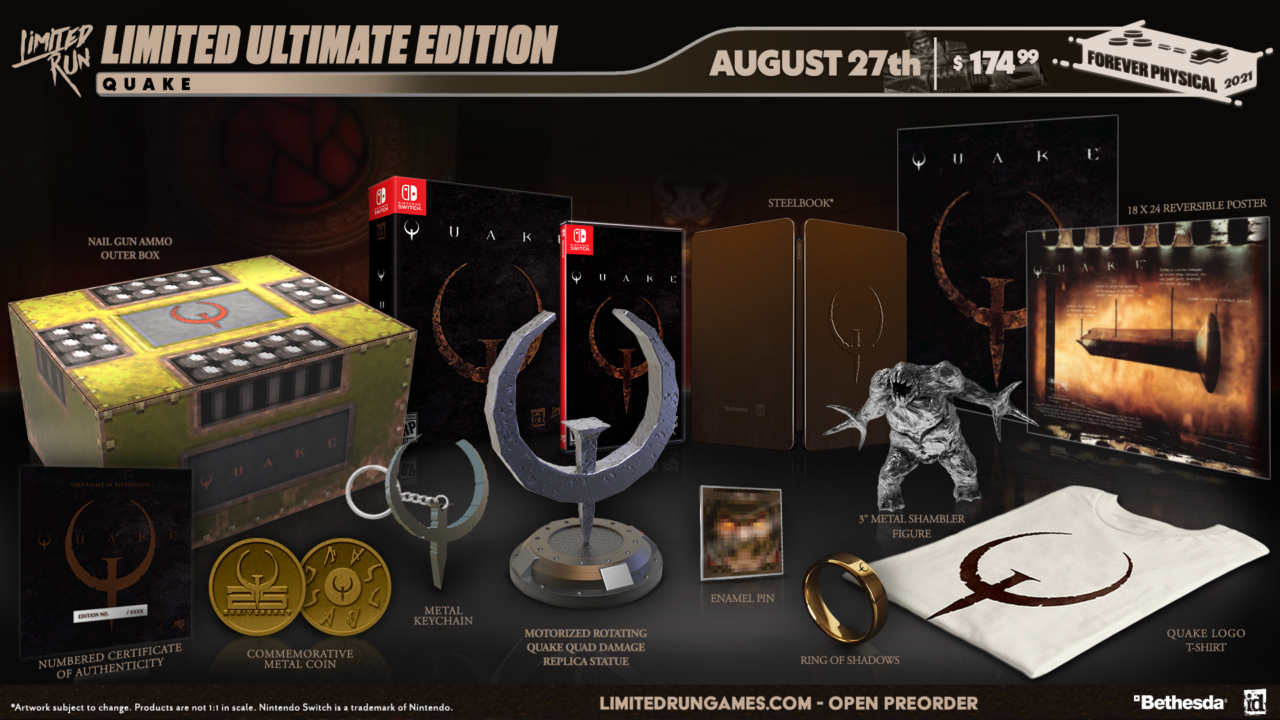 Quake Limited Ultimate Edition Nintendo Switch package (Limited Run Games)