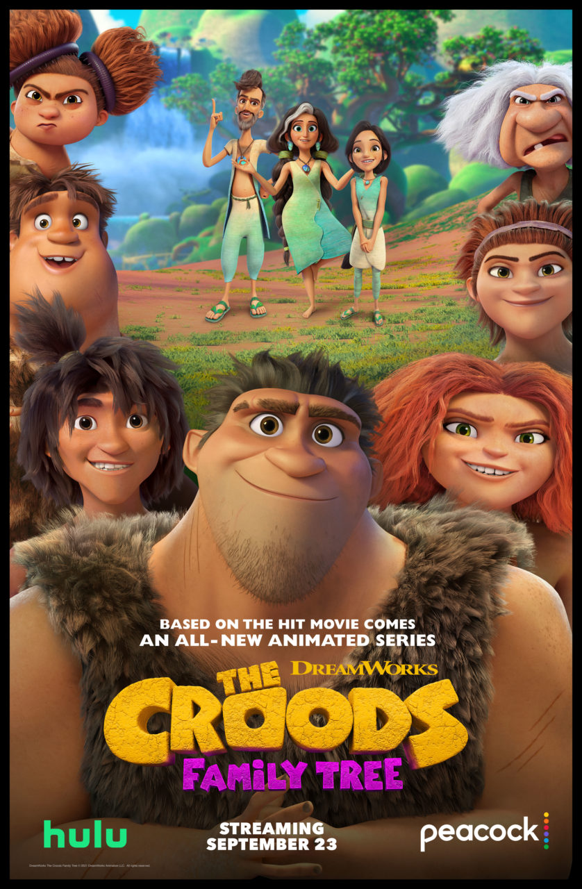 The Croods: Family Tree poster (DreamWorks Animation/Peacock/HULU)
