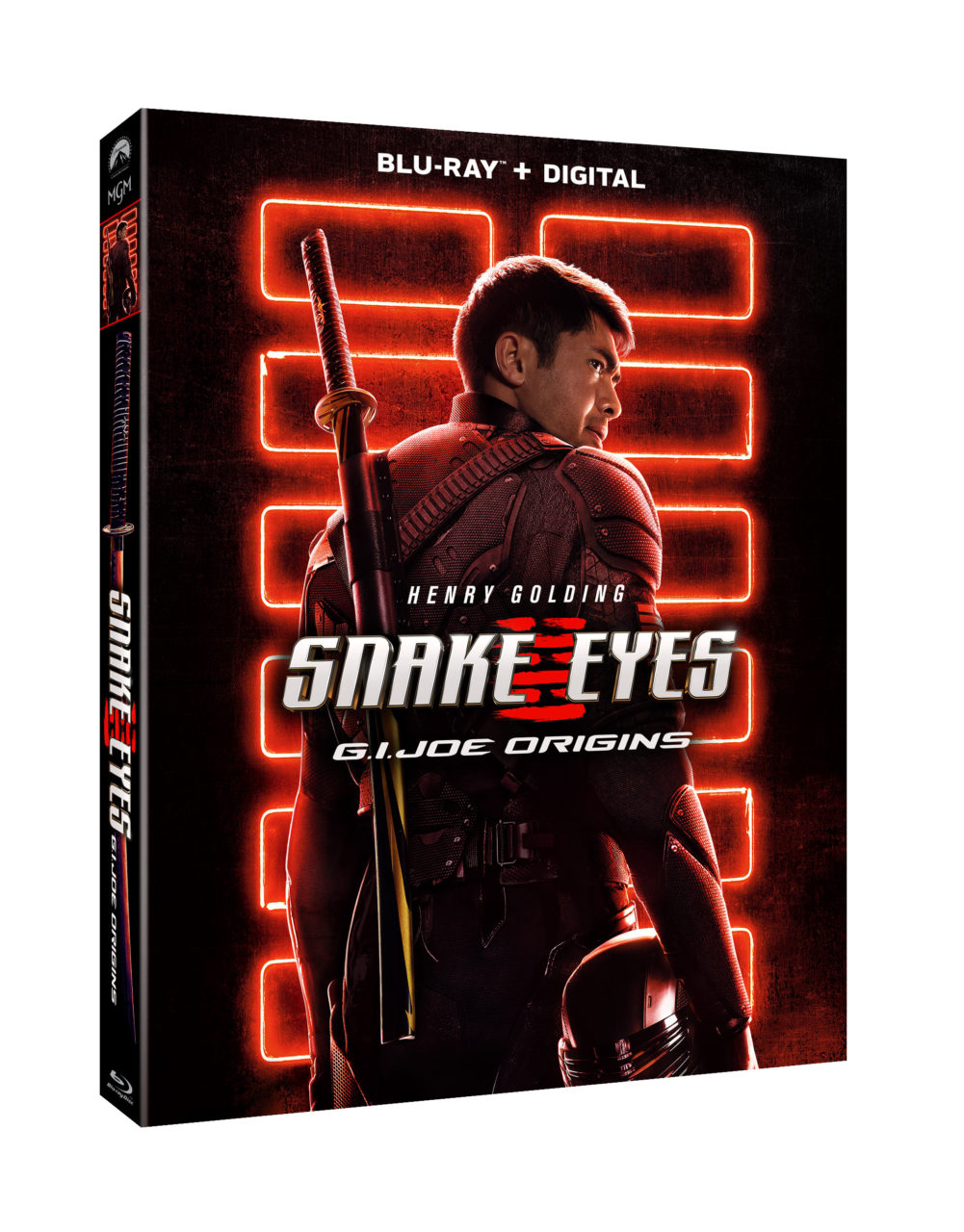 Snake Eyes: G.I. Joe Origins Blu-Ray Combo Pack cover (Paramount Home Entertainment)