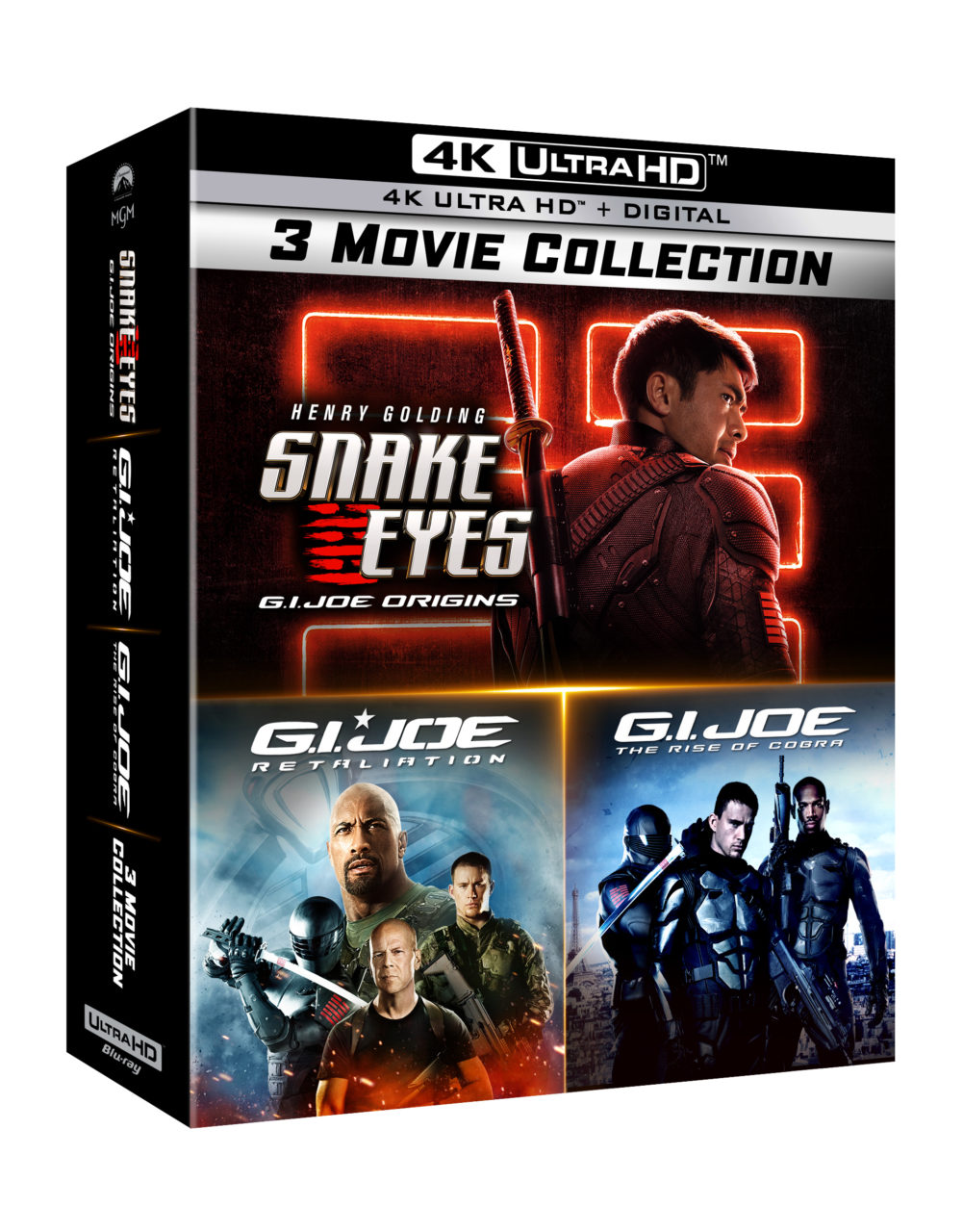 G.I. Joe 3-Movie Collection 4K Ultra HD Combo Pack cover (Paramount Home Entertainment)