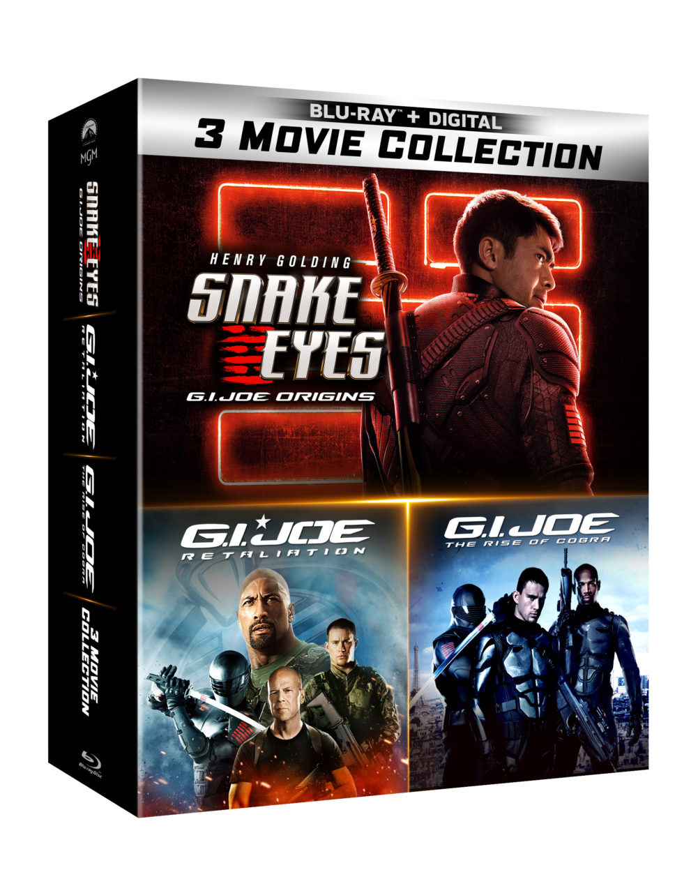 G.I. Joe 3-Movie Collection Blu-Ray Combo Pack cover (Paramount Home Entertainment)
