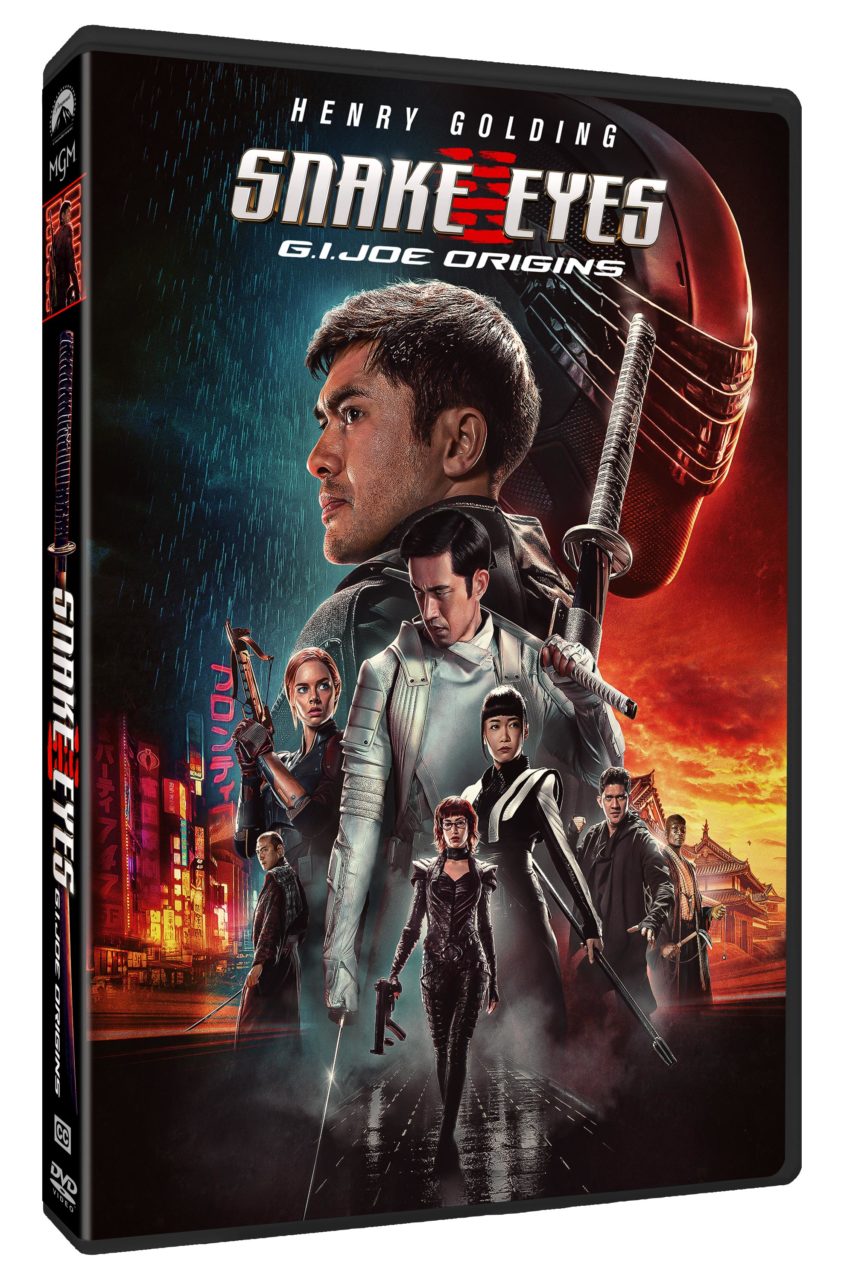 Snake Eyes: G.I. Joe Origins DVD cover (Paramount Home Entertainment)
