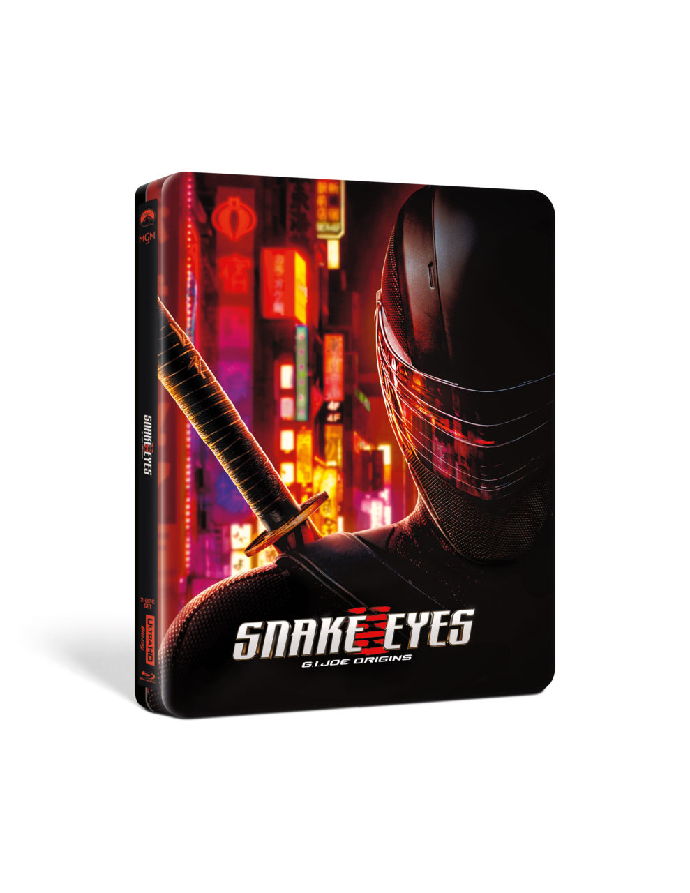 Snake Eyes: G.I. Joe Origins 4K Ultra HD Steelbook Combo Pack cover (Paramount Home Entertainment)