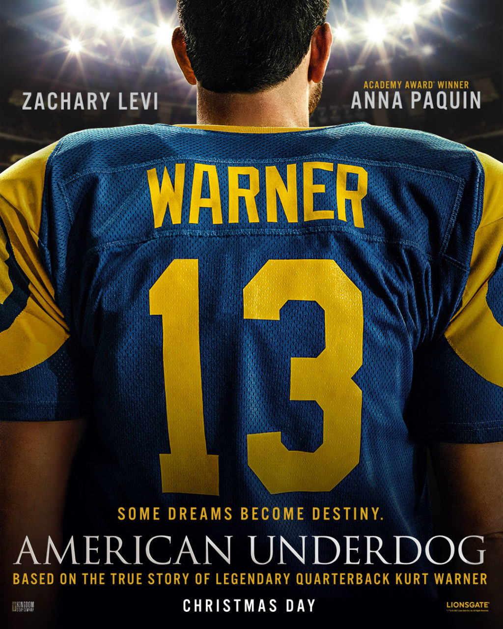 American Underdog: The Kurt Warner Story poster (Lionsgate)