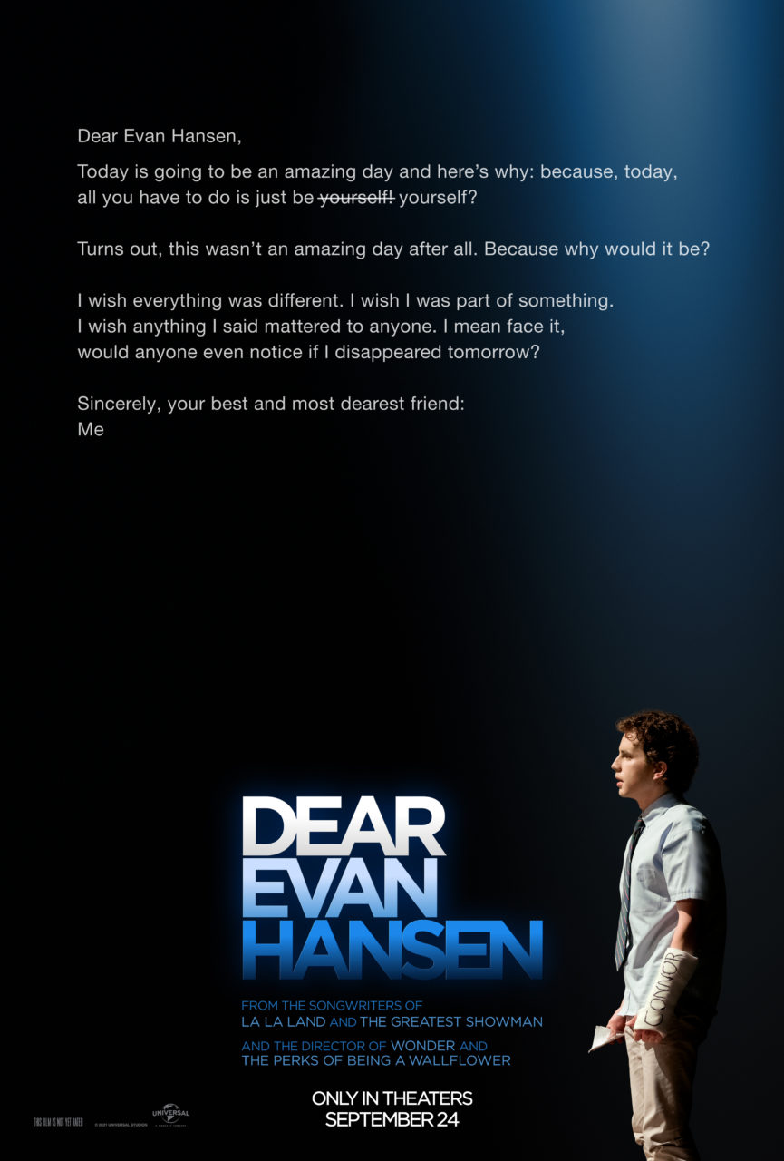 Dear Evan Hansen poster (Universal Pictures)