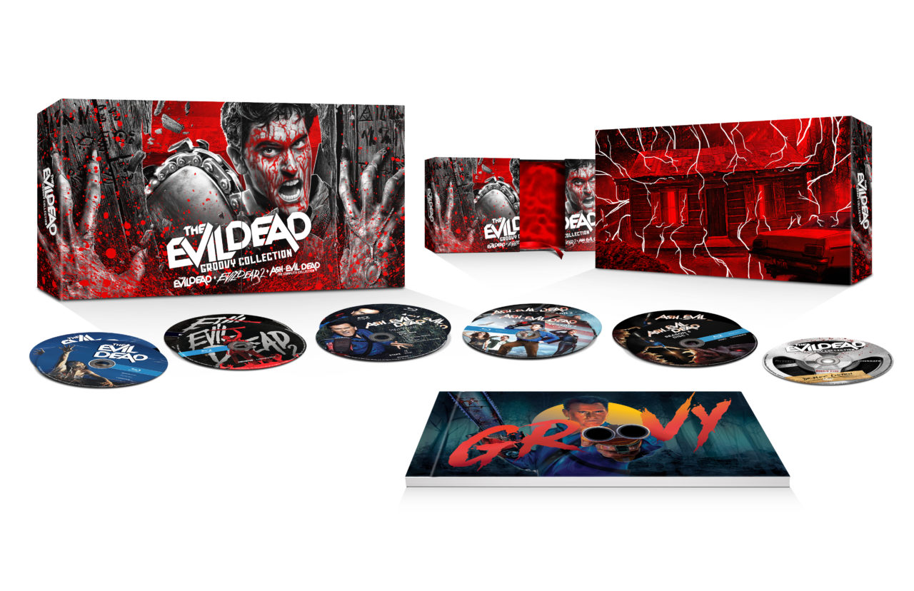 The Evil Dead Groovy Collection package (Lionsgate)