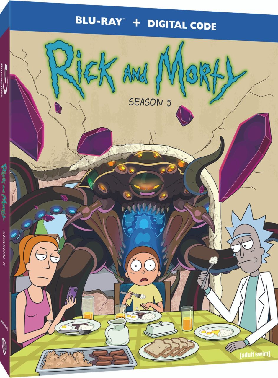 Rick And Morty: The Complete Fifth Season Blu-Ray Combo Pack cover (Warner Bros. Home Entertainment)
