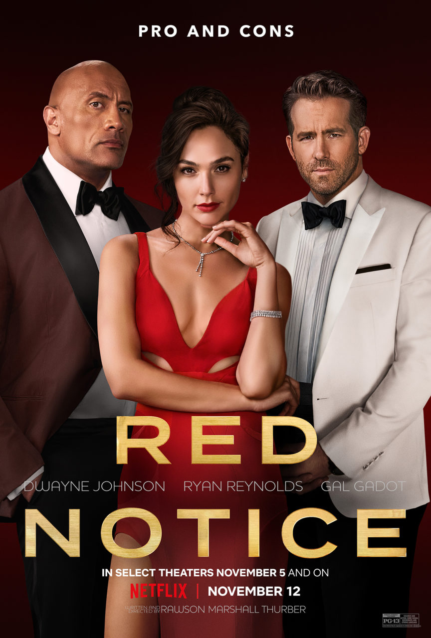 Red Notice poster (Netflix)