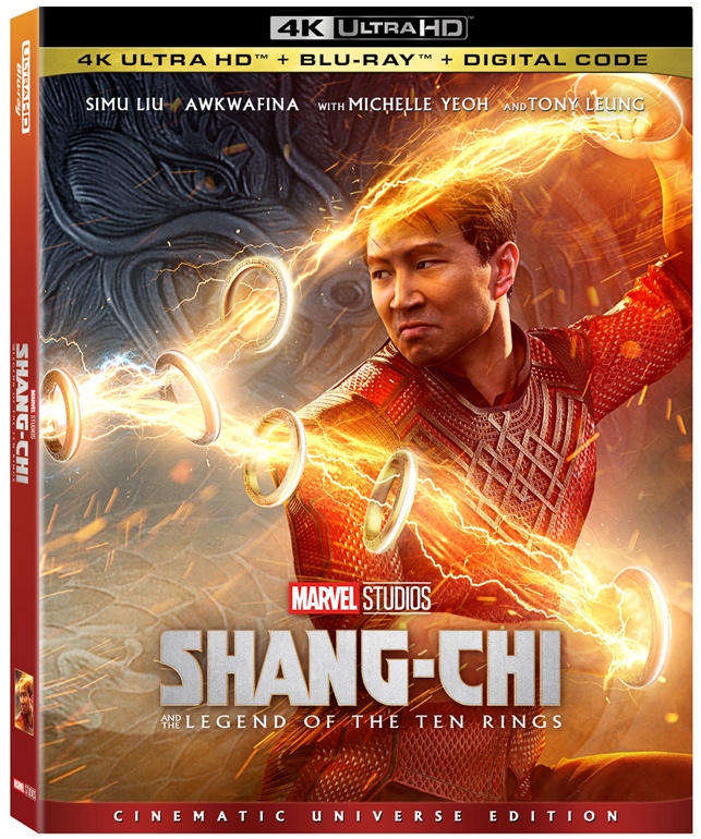 Shang-Chi And The Legend Of The Ten Rings 4K Ultra HD Combo Pack cover (Marvel Studios/Walt Disney Studios Home Entertainment)