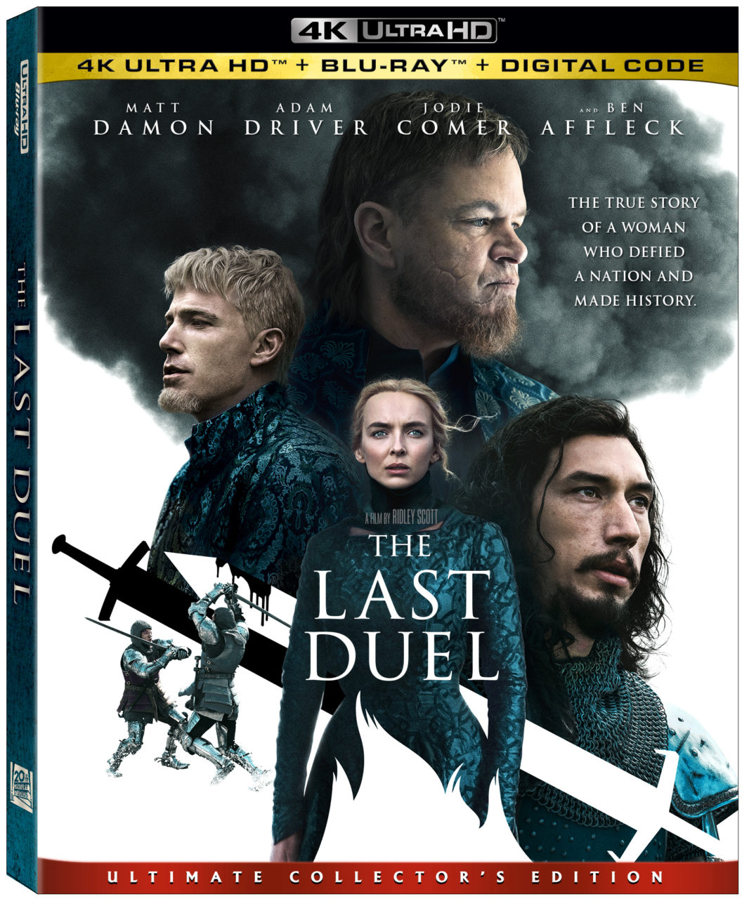The Last Duel 4K Ultra HD Combo Pack cover (20th Century Studios/Disney Media & Entertainment Distribution)