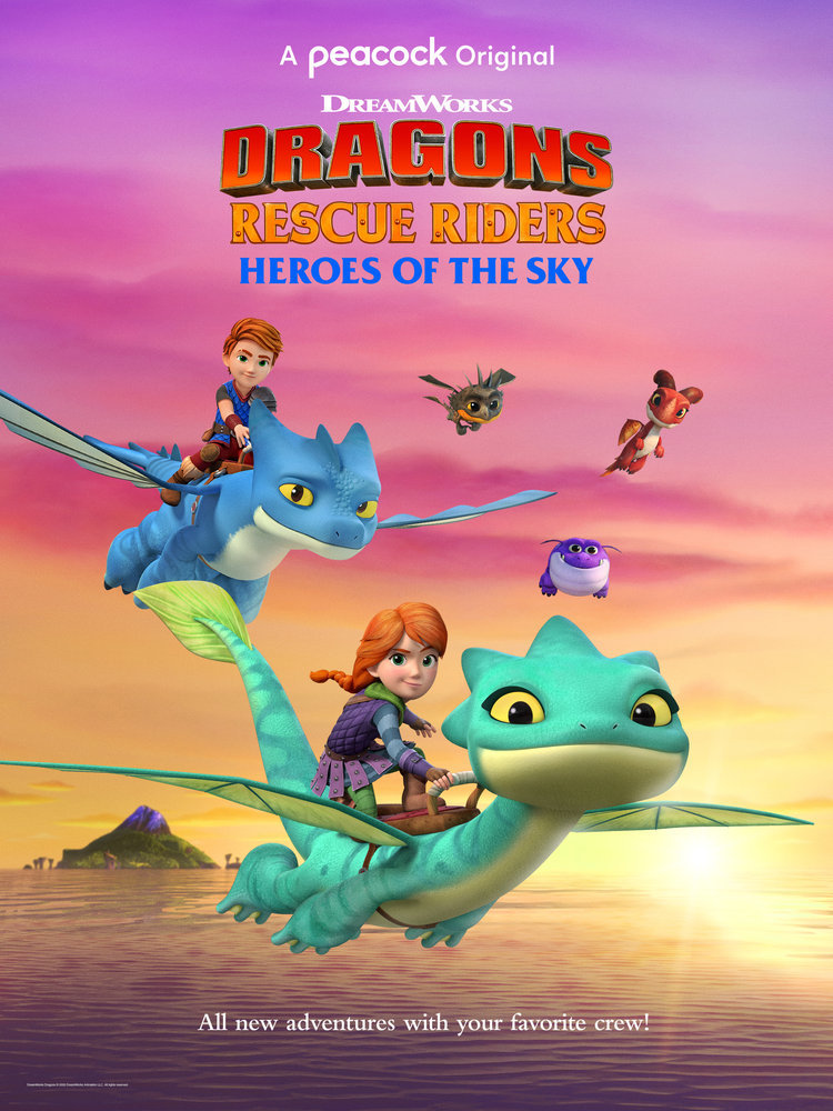 DRAGONS RESCUE RIDERS: HEROES OF THE SKY -- Pictured: "Dragons Rescue Riders: Heroes of the Sky" Key Art -- (Photo by: Peacock)
