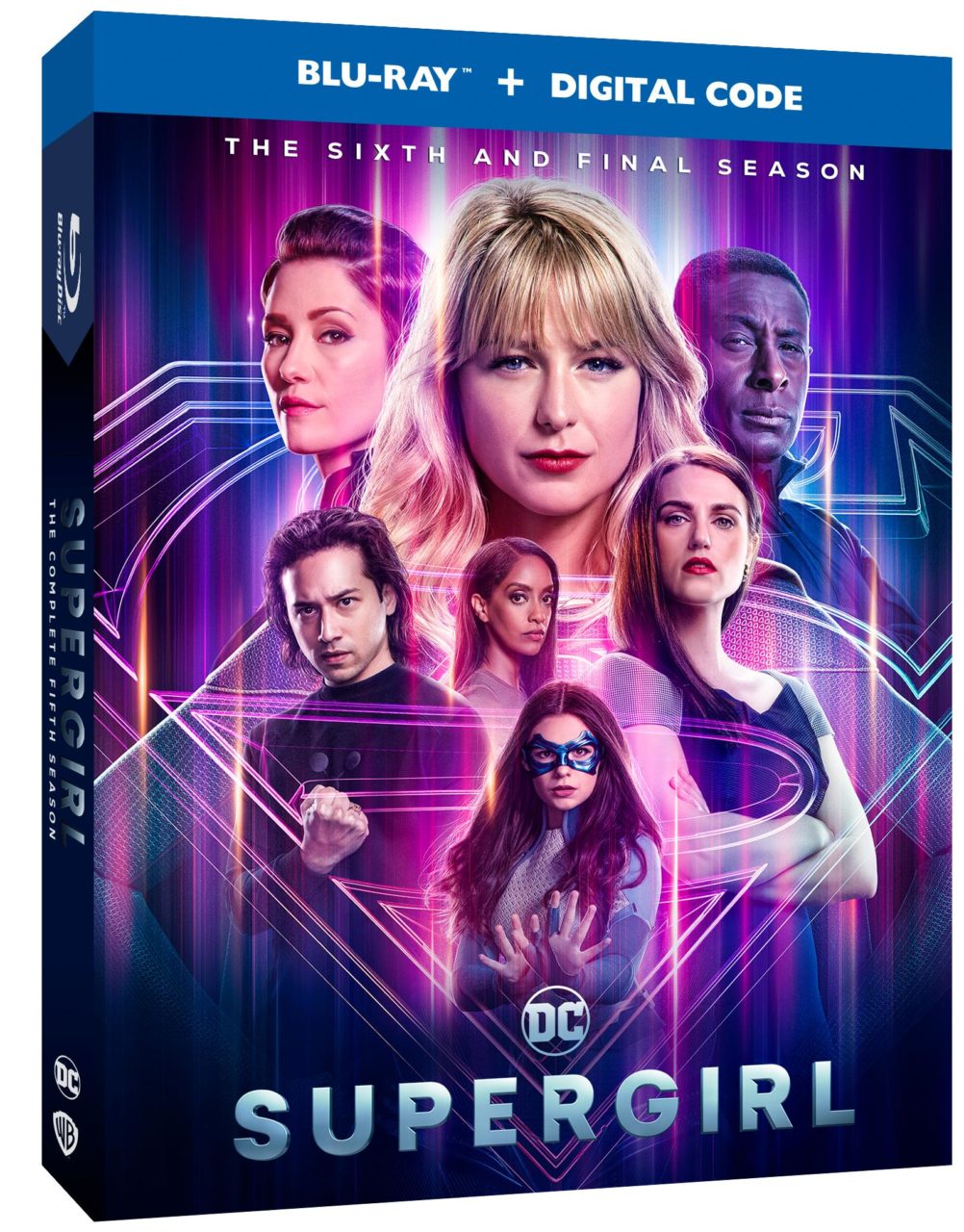 Supergirl: The Sixth And Final Season Blu-Ray Combo Pack cover (Warner Bros. 