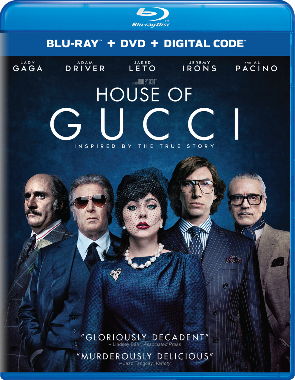 House Of Gucci Blu-Ray Combo Pack cover (Universal Pictures Home Entertainment)