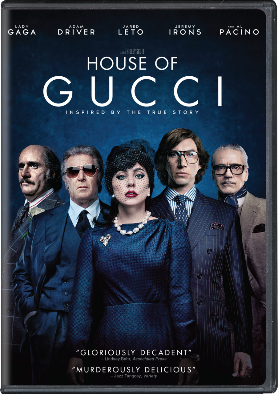 House Of Gucci DVD cover (Universal Pictures Home Entertainment)
