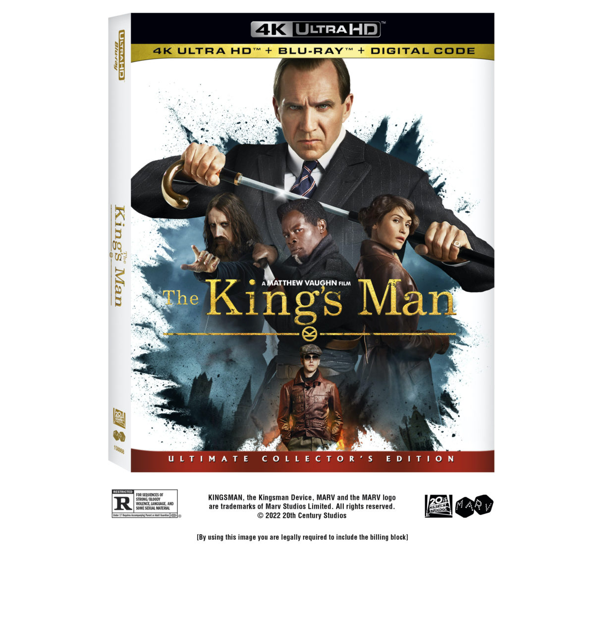 The King's Man 4K Ultra HD Combo Pack cover (Disney Media & Entertainment Distribution)