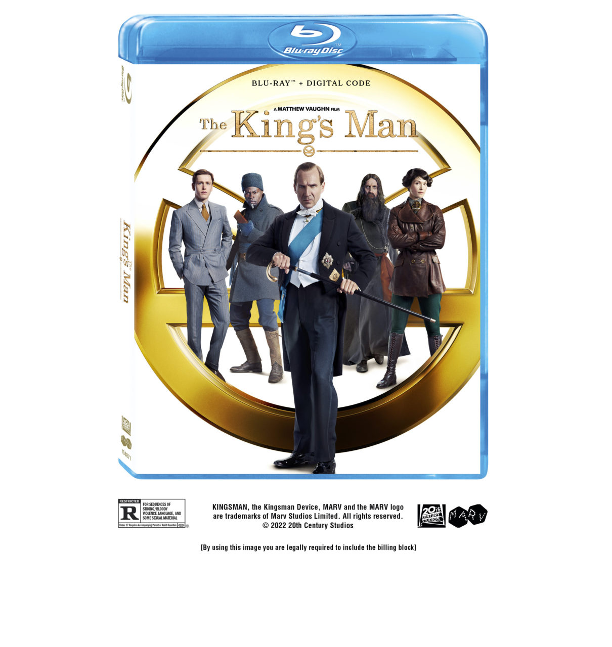 The King's Man Blu-Ray Combo Pack cover (Disney Media & Entertainment Distribution)