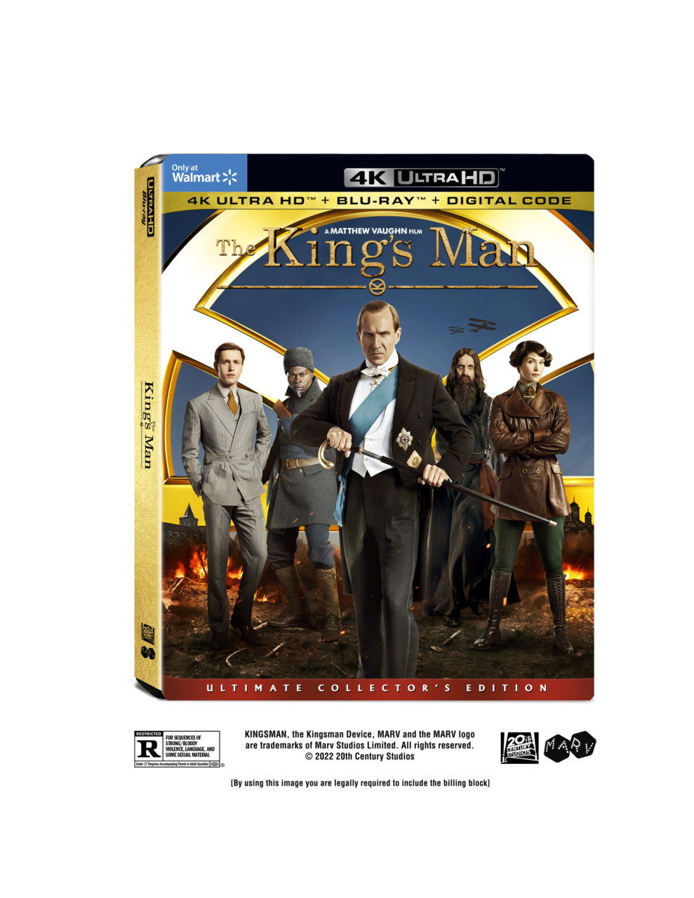 The King's Man 4K Ultra HD Ultimate Collector's Edition Combo Pack cover (Disney Media & Entertainment Distribution)