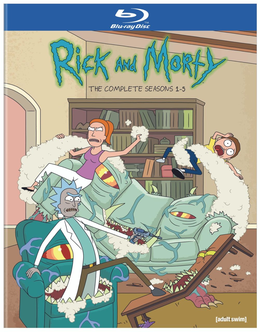 Rick And Morty: Seasons 1-5 Blu-Ray cover (Warner Bros. Home Entertainment)