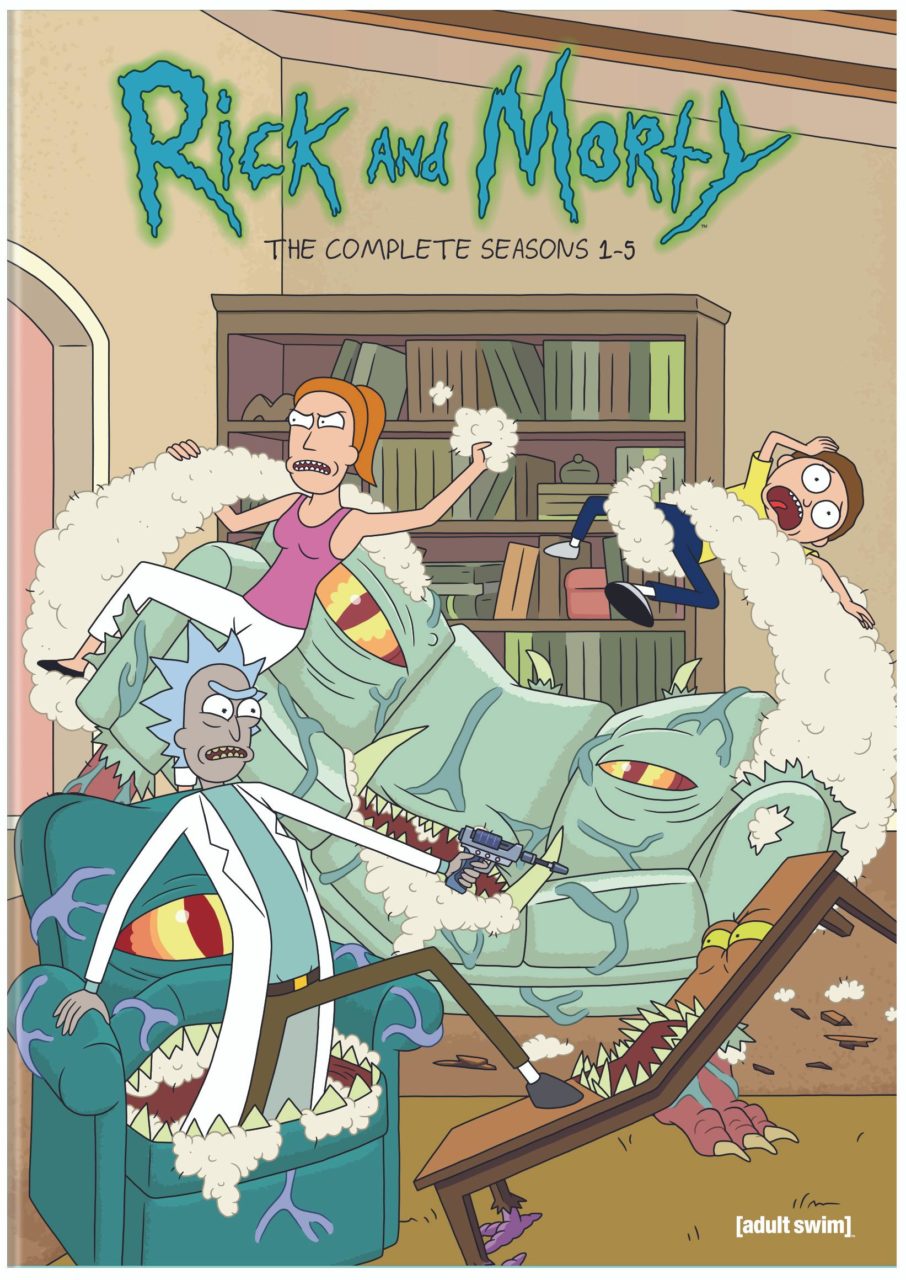 Rick And Morty: Seasons 1-5 DVD cover (Warner Bros. Home Entertainment)
