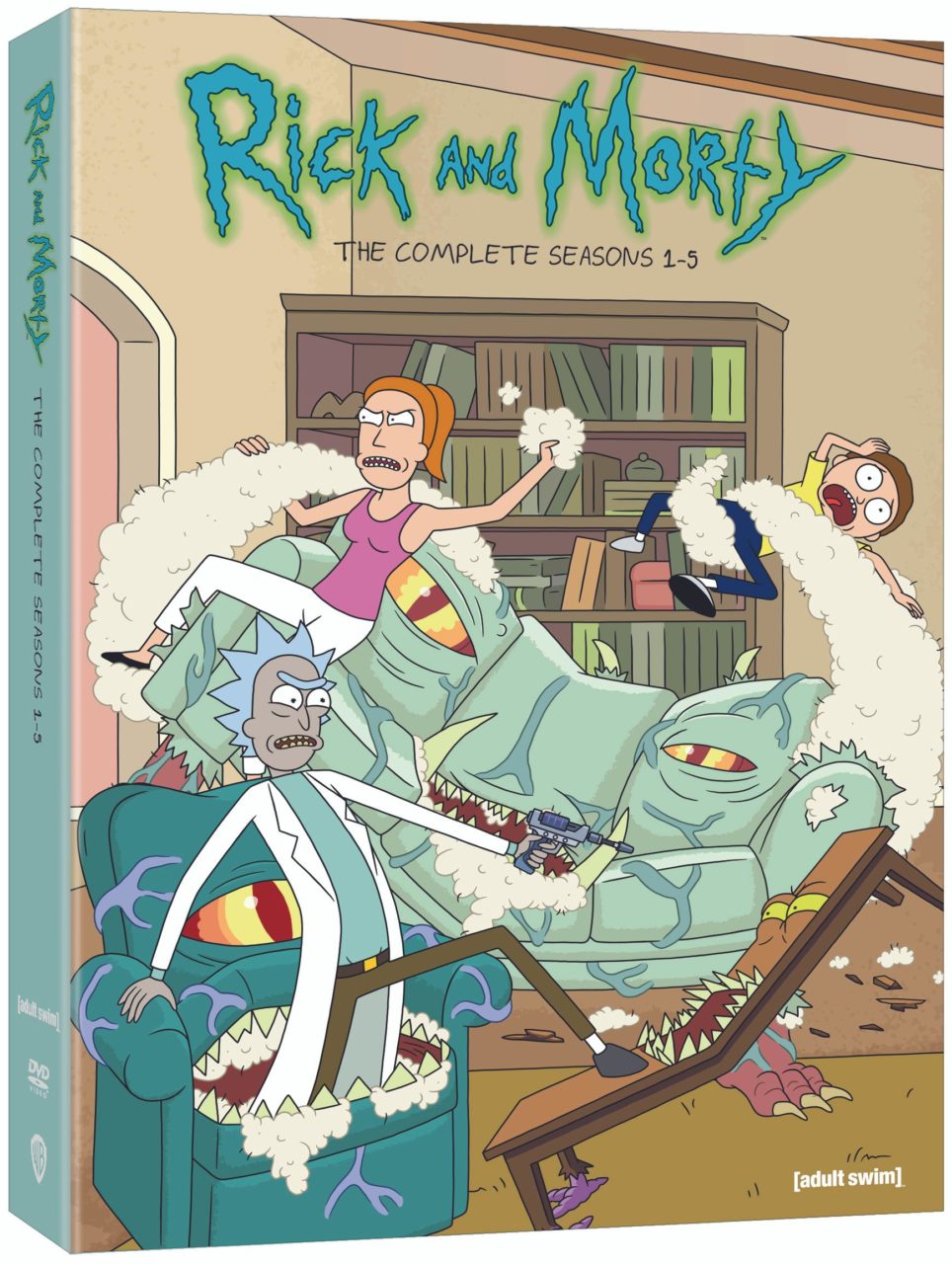 Rick And Morty: Seasons 1-5 DVD cover (Warner Bros. Home Entertainment)
