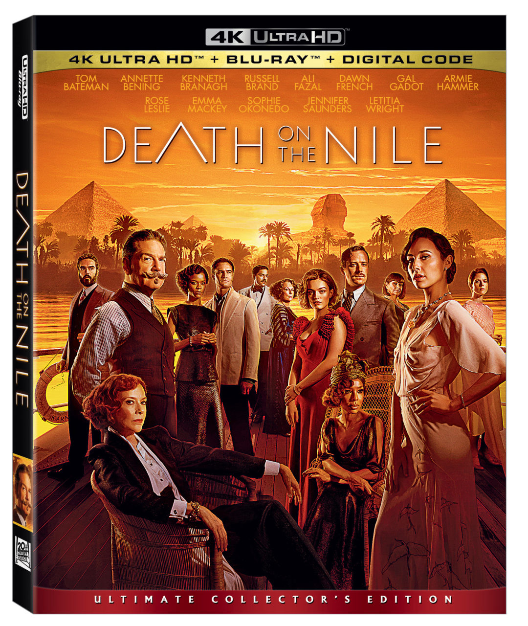 Death On The Nile 4K Ultra HD Combo Pack cover (Walt Disney Studios Home Entertainment)