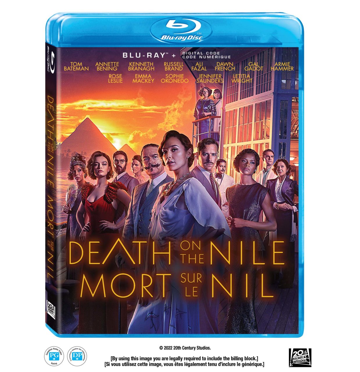 Death On The Nile Blu-Ray Combo Pack cover (Walt Disney Studios Home Entertainment)