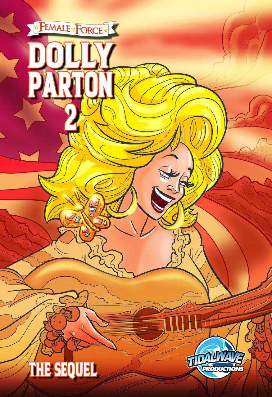 Female Force: Dolly Parton Comic Book cover (TidalWave)