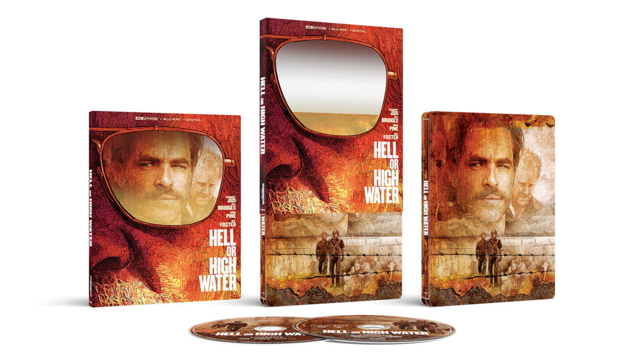 Hell Or High Water 4K Ultra HD Steelbook/Blu-Ray/Digital cover (Lionsgate)