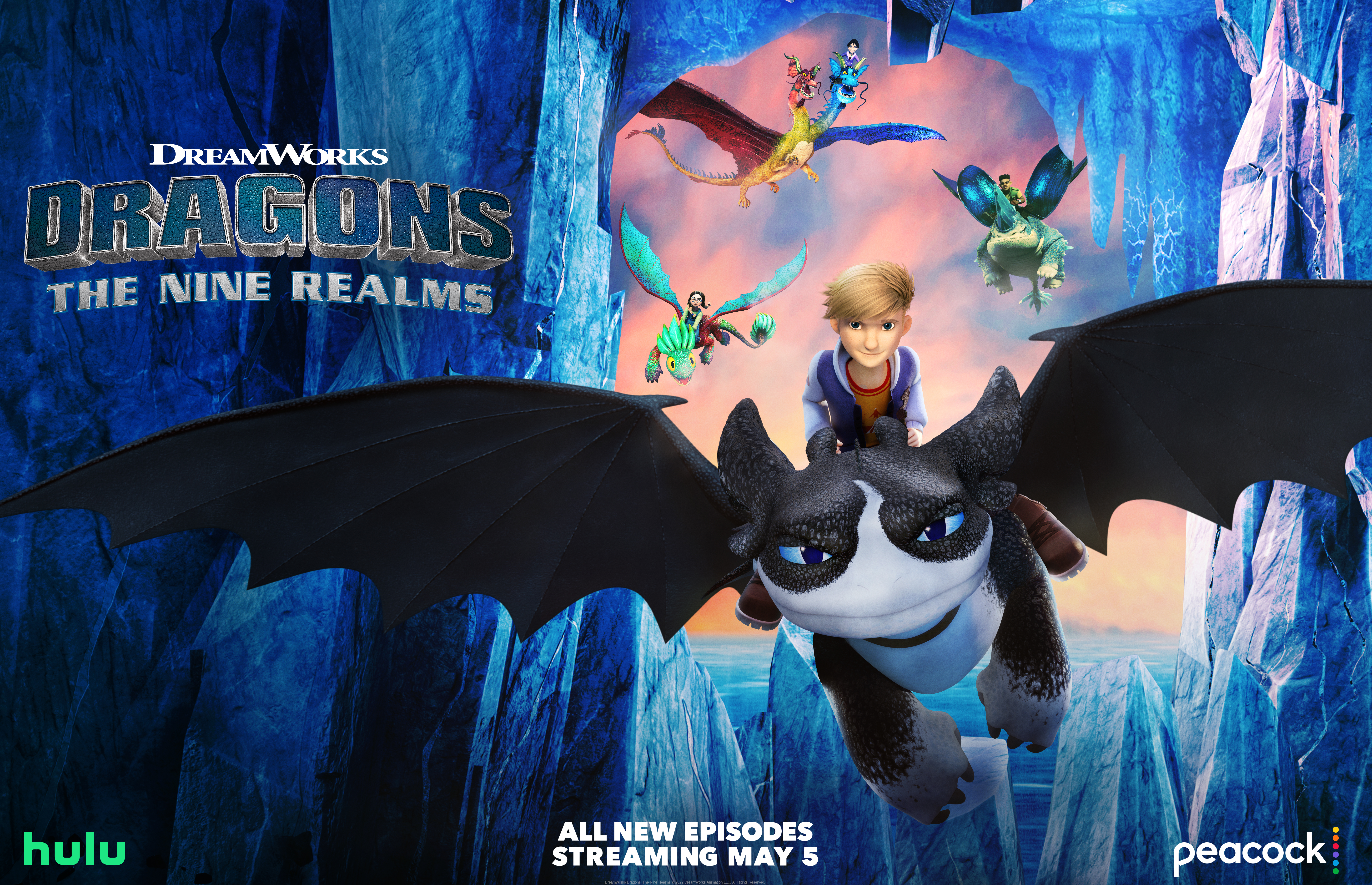 Dragons: The Nine Realms Season 2 key art (DreamWorks Animation/Hulu/Peacock)