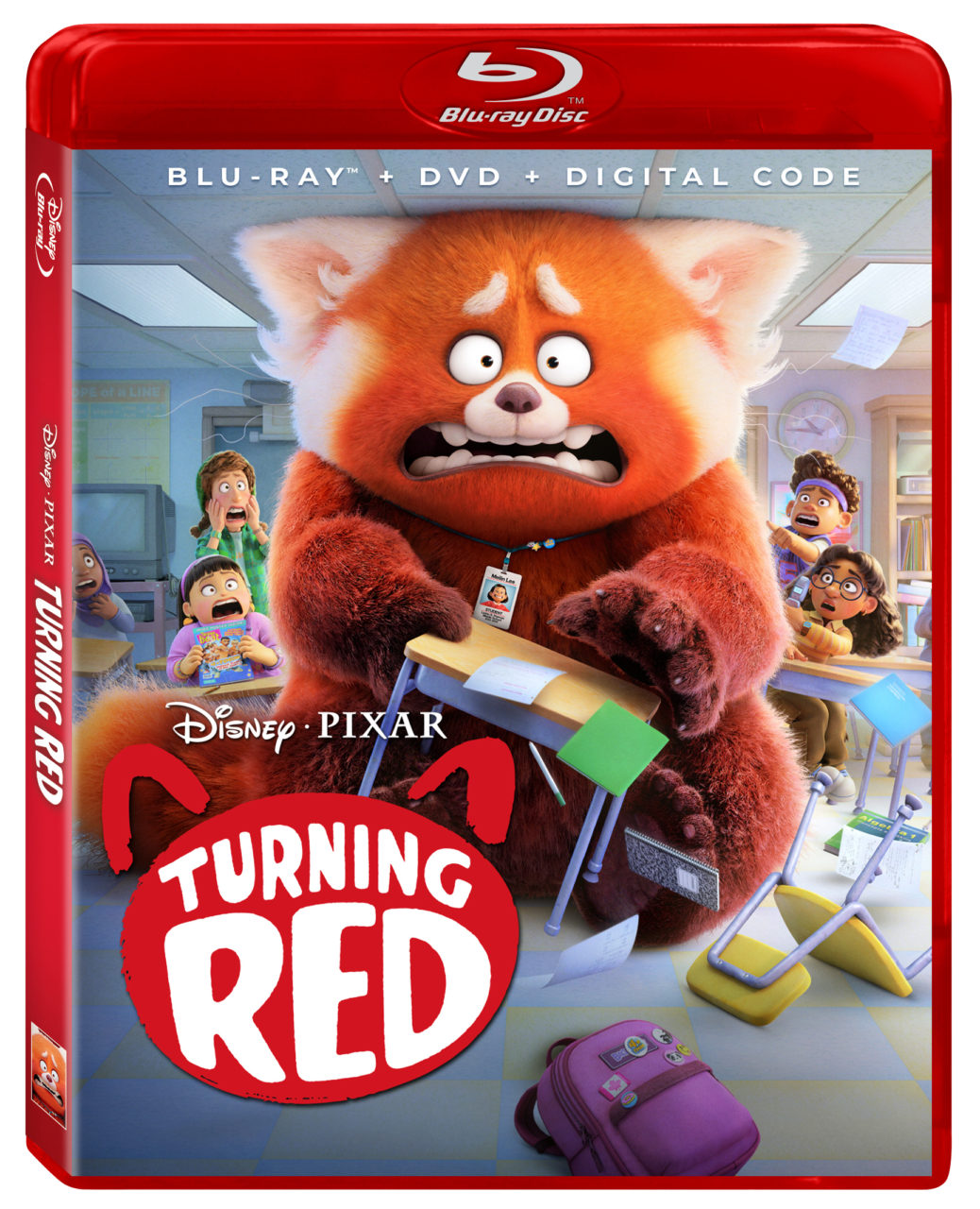 Turning Red Blu-Ray Combo Pack cover (Disney)