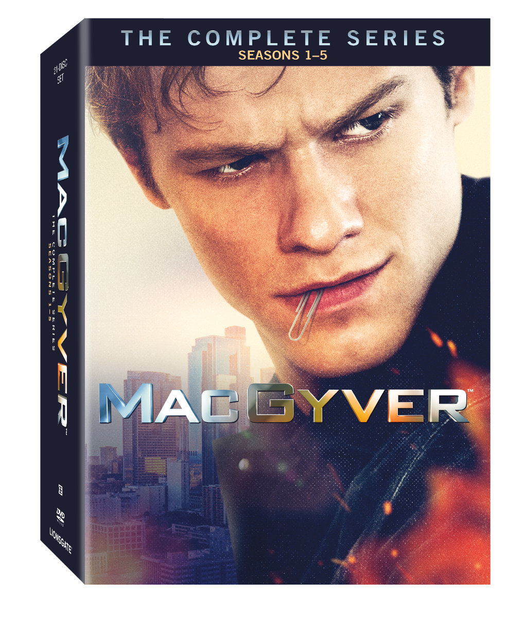 MacGyver The Complete Series Seasons 1-5 DVD cover (Lionsgate)