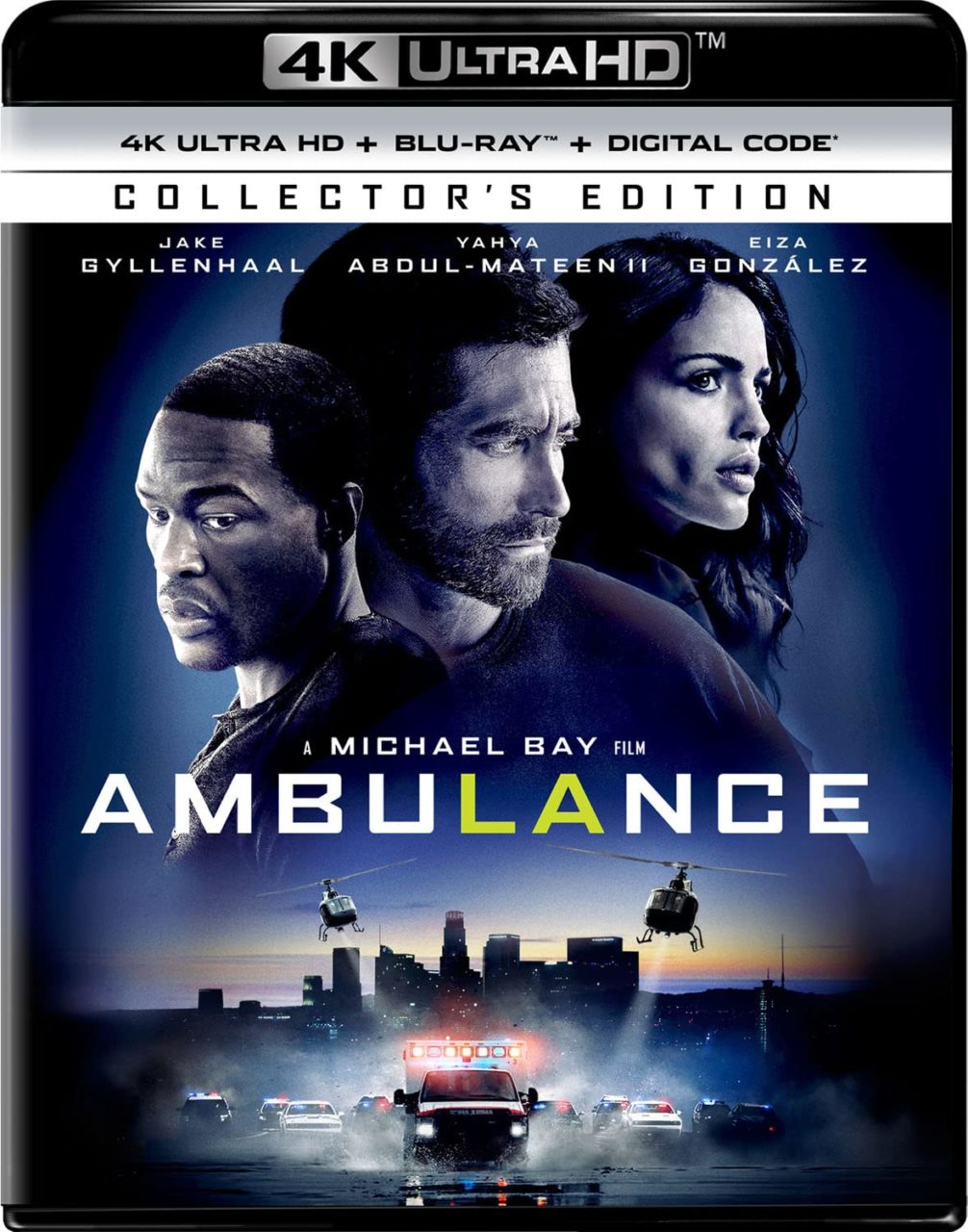 Ambulance 4K Ultra HD Combo Pack cover (Universal Pictures Home Entertainment)