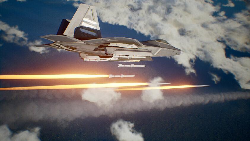 Ace Combat 7: Skies Unknown - Top Gun: Maverick Aircraft DLC screencap (Bandai Namco)