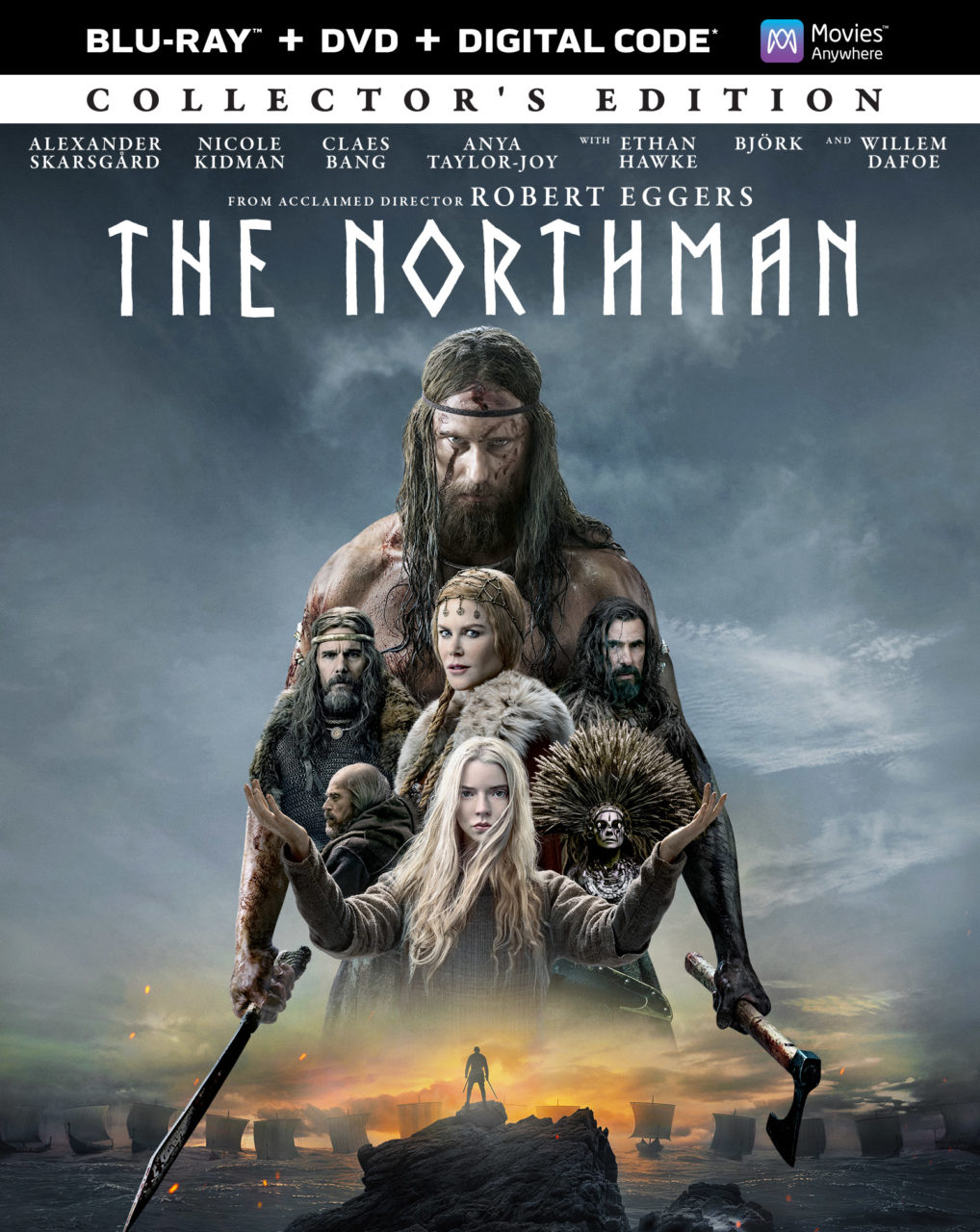 The Northman Blu-Ray Combo Pack Collector's Edition cover (Universal Pictures Home Entertainment)