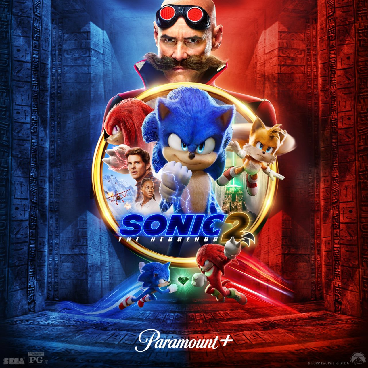 Sonic The Hedgehog 2 graphic (Paramount+)