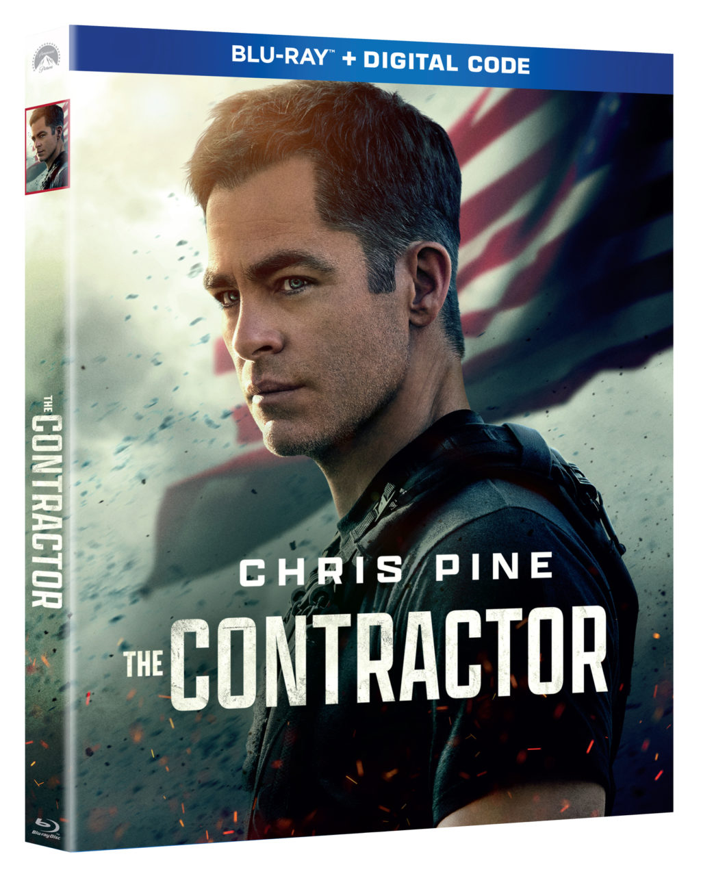 The Contractor Blu-Ray Combo Pack cover (Paramount Home Entertainment)