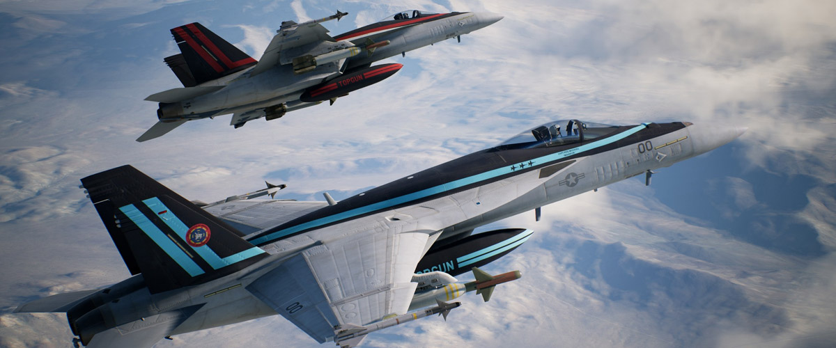 Ace Combat 7: Skies Unknown - Top Gun: Maverick Aircraft DLC screencap (Bandai Namco)