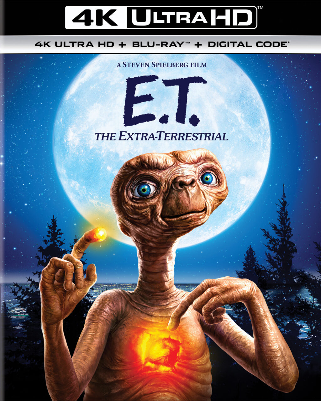 E.T. The Extra-Terrestrial 40th Anniversary 4K Ultra HD Combo Pack cover (Universal Pictures Home Entertainment)
