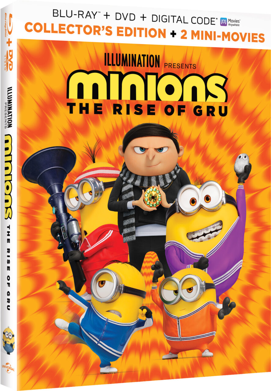 Minions: The Rise Of Gru Blu-Ray Combo Pack cover (Universal Pictures Home Entertainment)