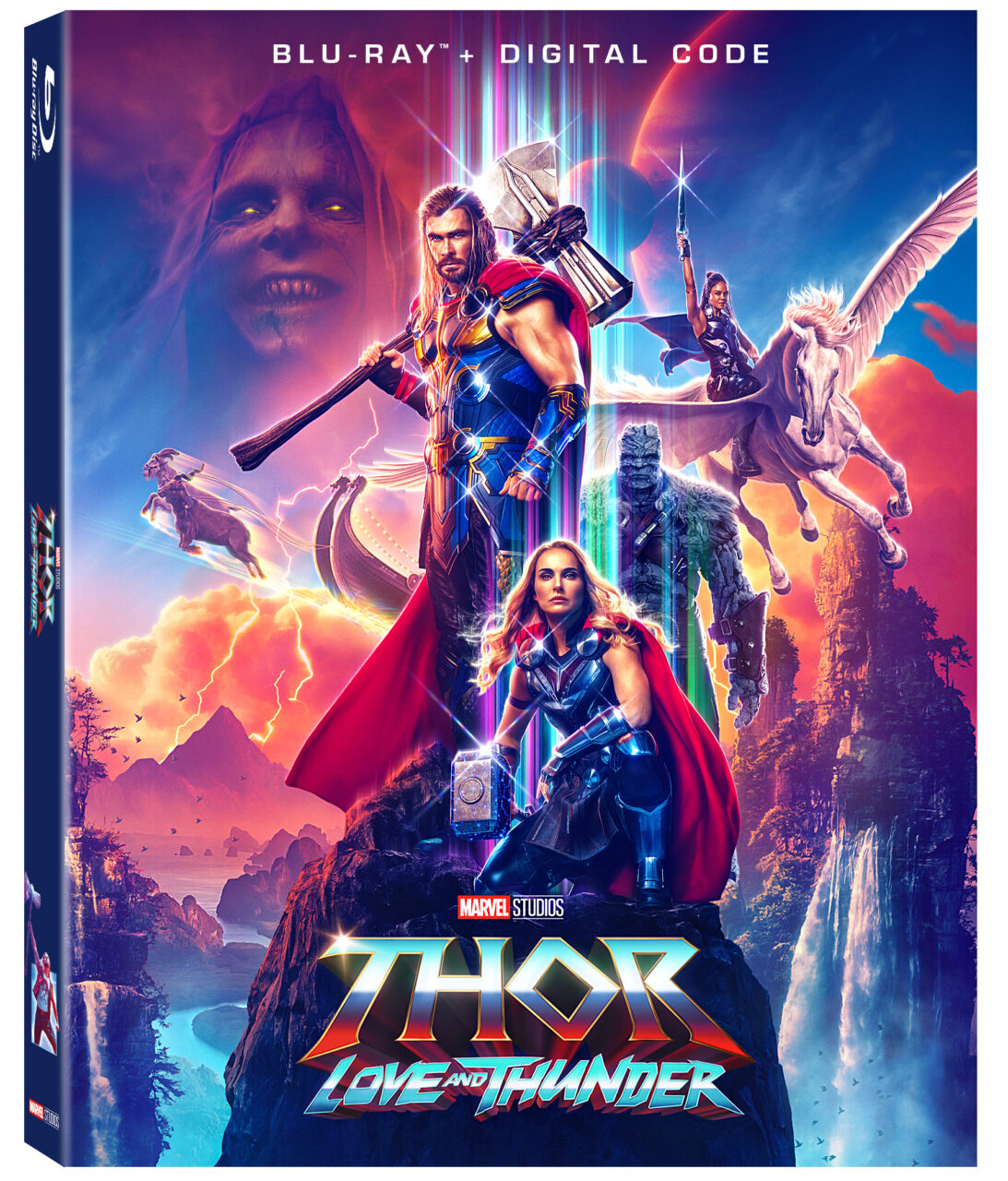 Thor: Love And Thunder Blu-Ray Combo Pack cover (Disney Media & Entertainment)