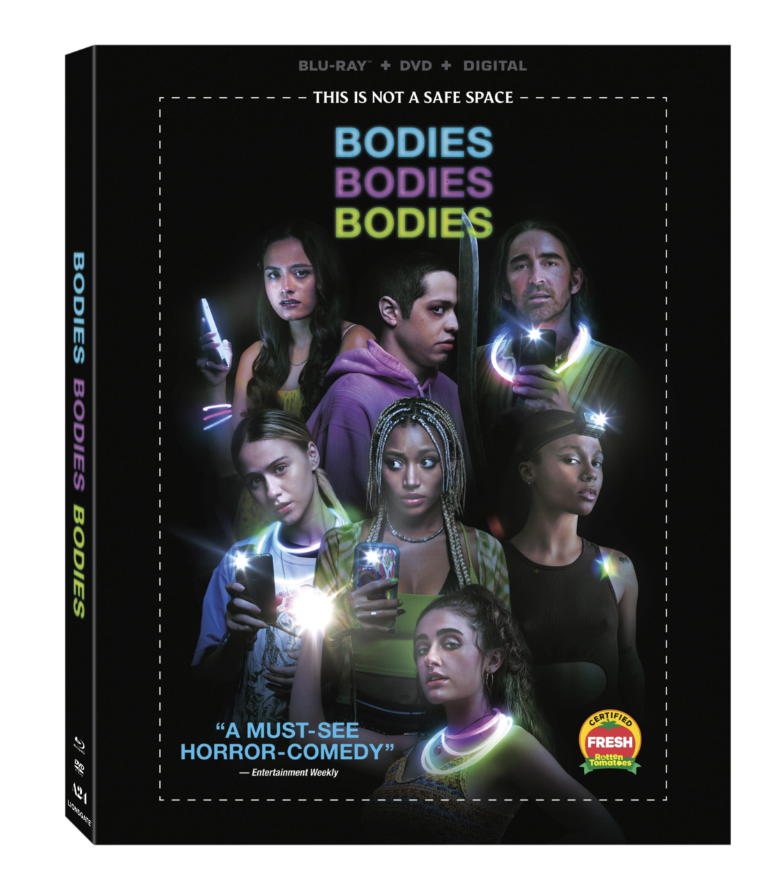 Bodies Bodies Bodies Blu-Ray Combo Pack cover (Lionsgate)