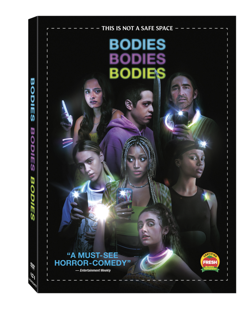Bodies Bodies Bodies DVD cover (Lionsgate)