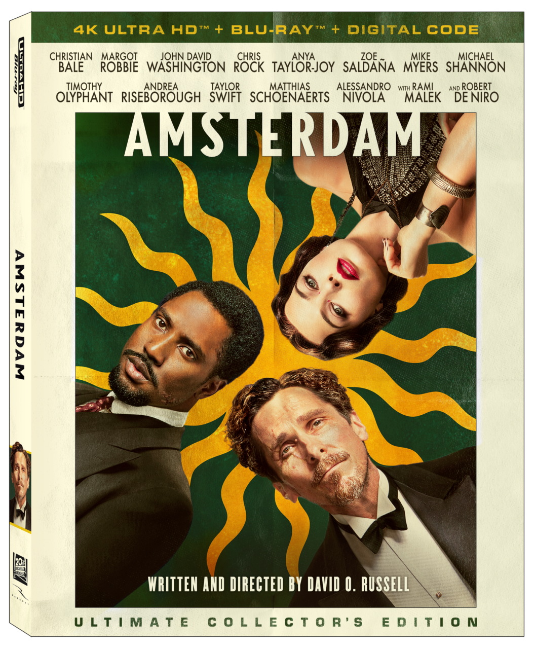 Amsterdam 4K Ultra HD Combo Pack cover (20th Century Studios/Disney Media & Entertainment Distribution)