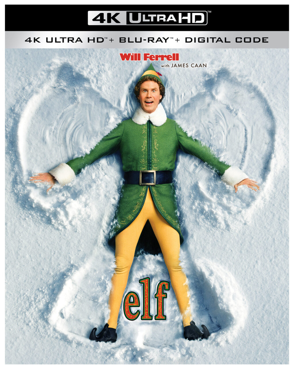 Elf 4K Ultra HD Combo Pack cover (Warner Bros. Home Entertainment)