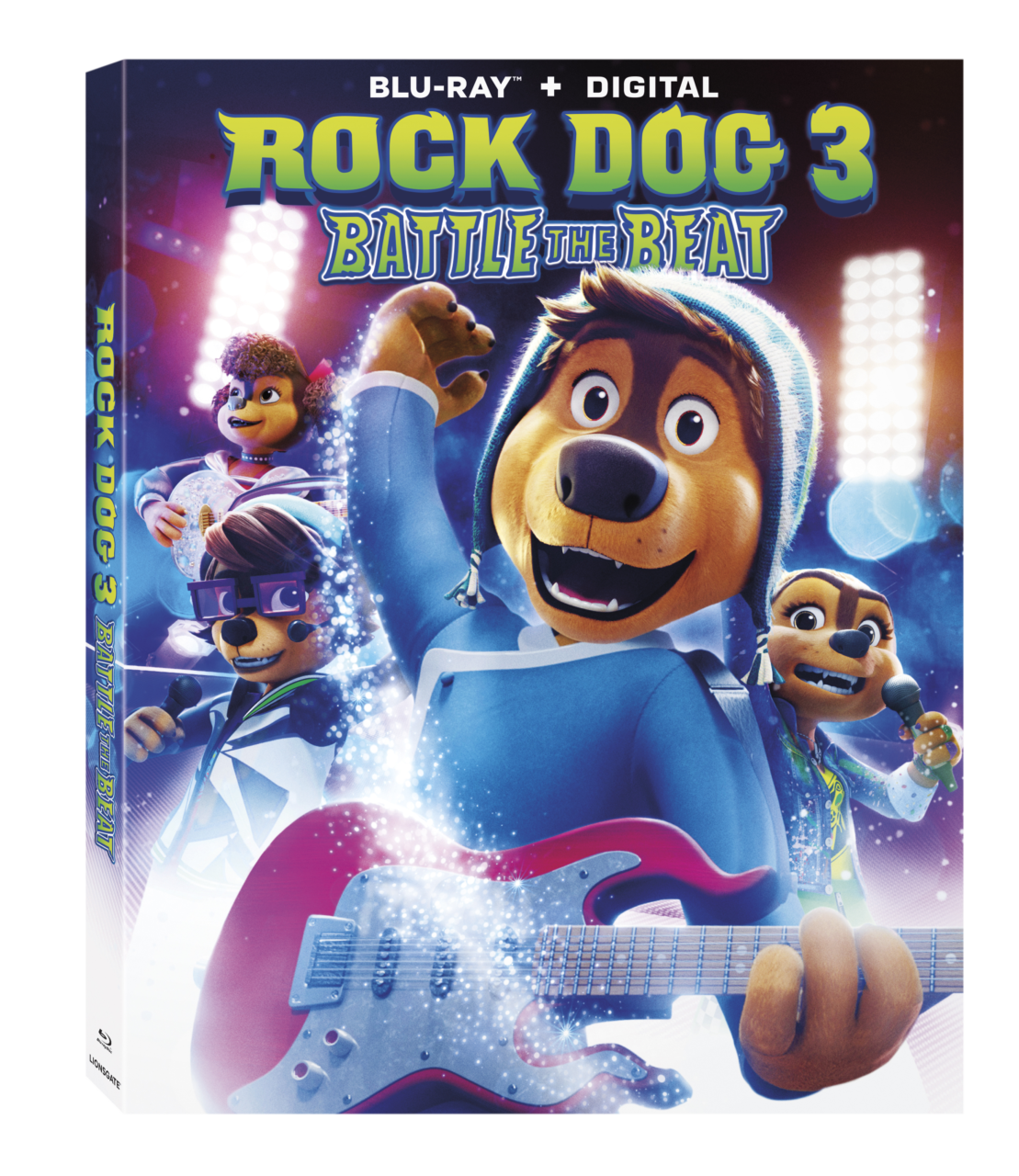 Rock Dog 3: Battle The Beat Blu-Ray cover (Lionsgate)