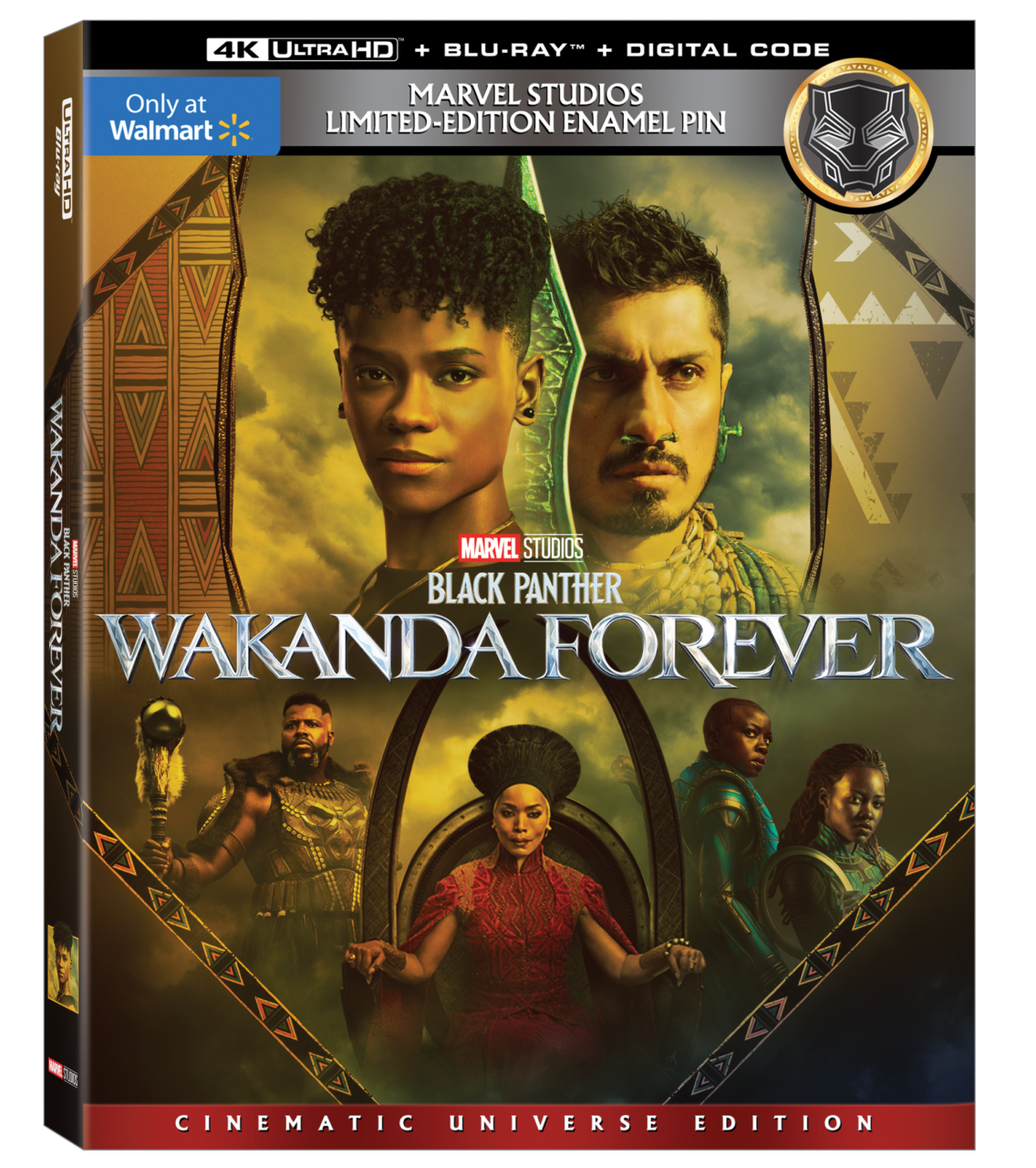 Black Panther: Wakanda Forever 4K Ultra HD Combo Pack cover (Walt Disney Studios Home Entertainment/Marvel Studios)