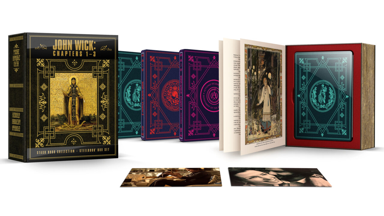The John Wick Stash Book Collection - Steel Box Set cover (Lionsgate)