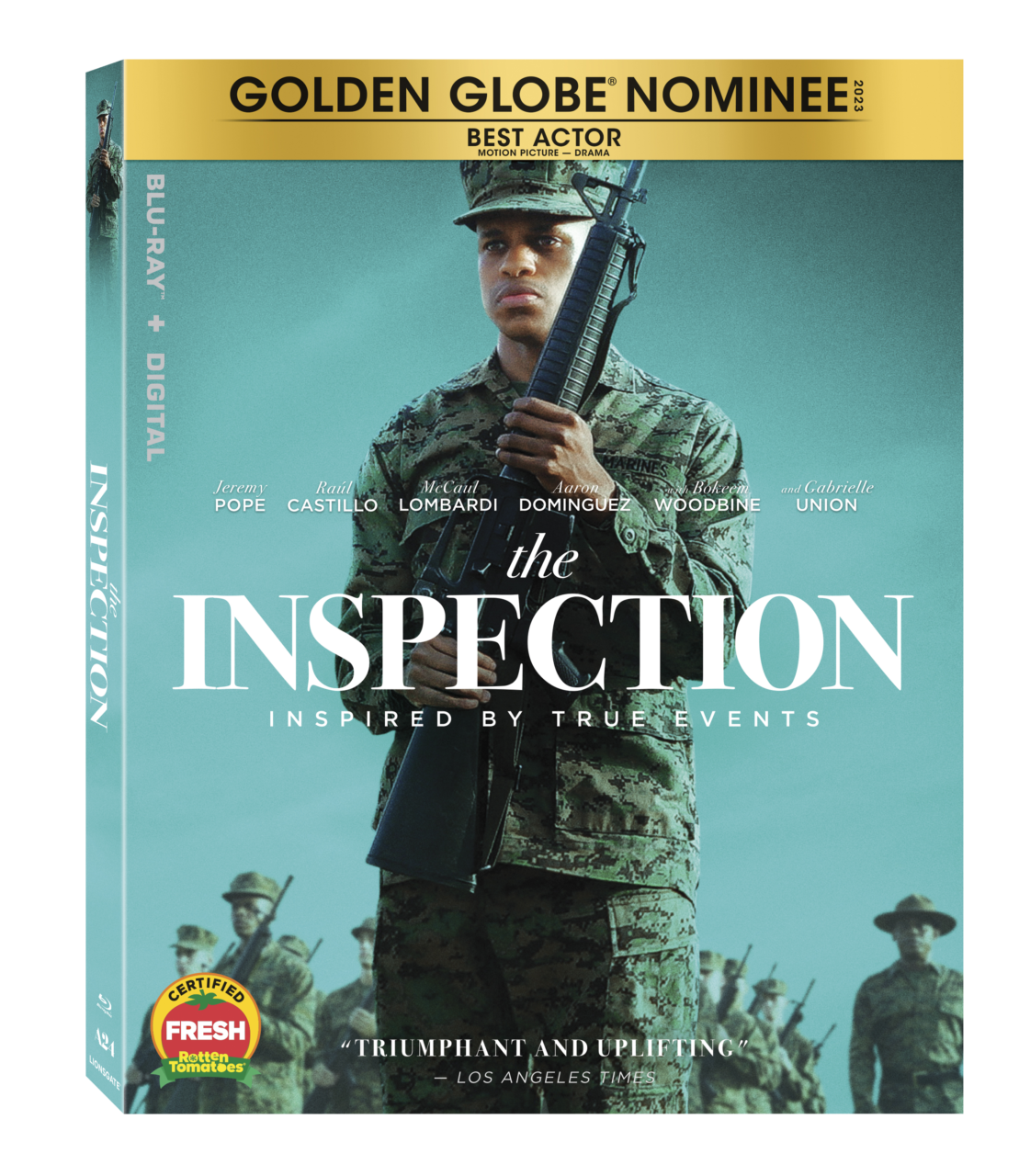 THE INSPECTION Blu-Ray Combo Pack cover (Lionsgate)