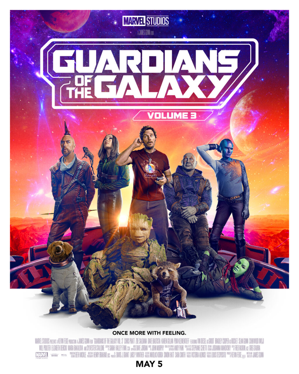 Guardians Of The Galaxy Volume 3 poster (Marvel Studios)